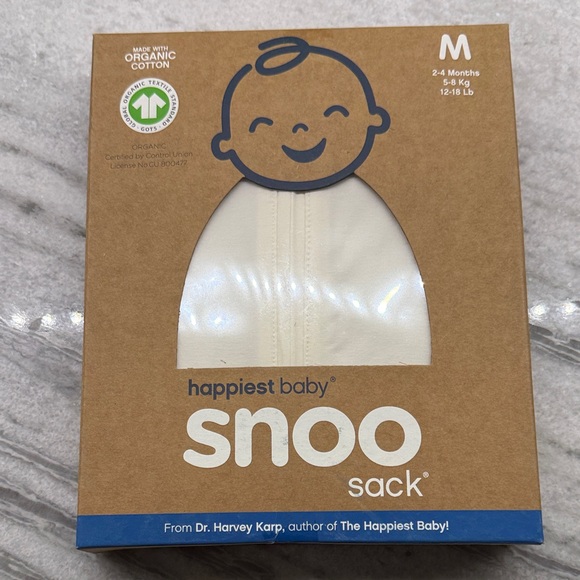 happiest baby Other - happiest baby Snoo Sack Organic Cotton Baby Sleep Sack - Cream (M)